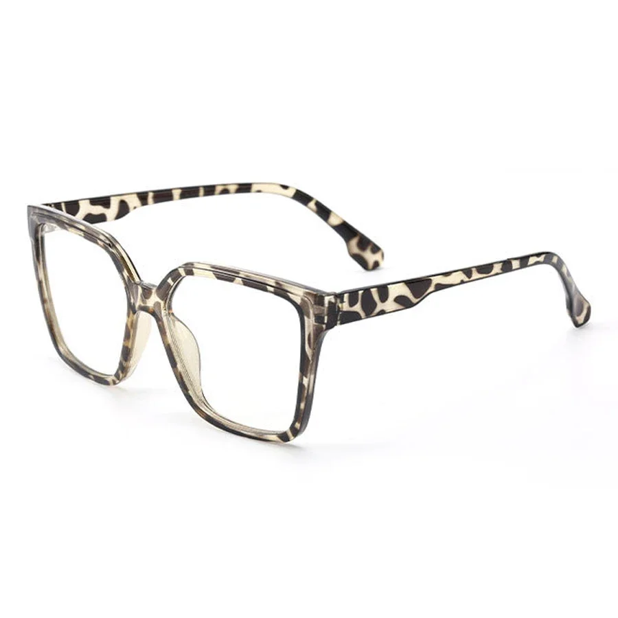 1-teilige klassische modische Damenbrille mit quadratischem Rahmen und klaren Gläsern – stilvolles Accessoire für den täglichen Gebrauch und die Fotografie – Detail 9