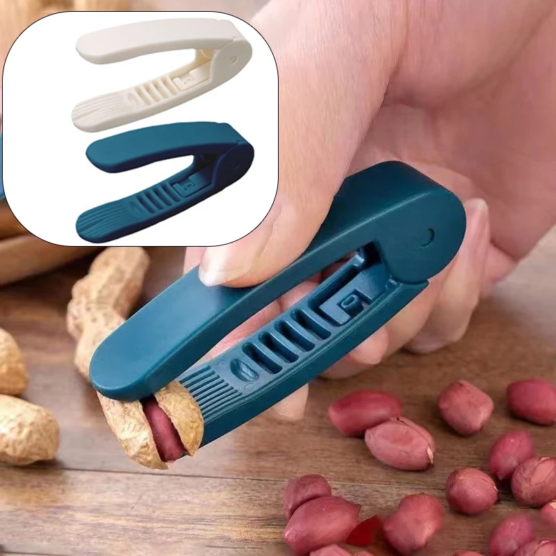 New-1PC Random Peanut Crackers Multifunction Nut Peeling Tool Peanut Peelers Clip Mouth Gag Badam Shell Opening Tool Peeler