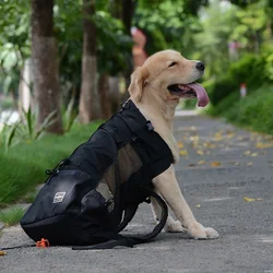 Large Dog Backpack Pet Dog Carrier Bag Breathable Outdoors Hiking Adjustable Durable Dog Bag for Large Golden Retriever Bulldog