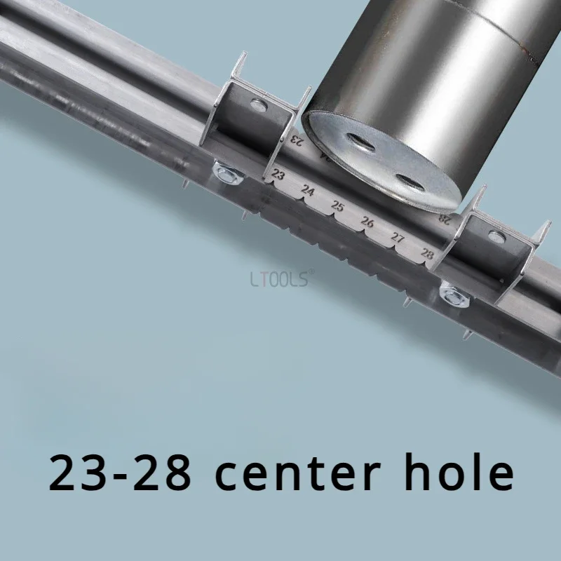 Righello di posizionamento per punzonatura per installazione dell\'asta dell\'armadio carpenteria localizzatore di perforazione in acciaio