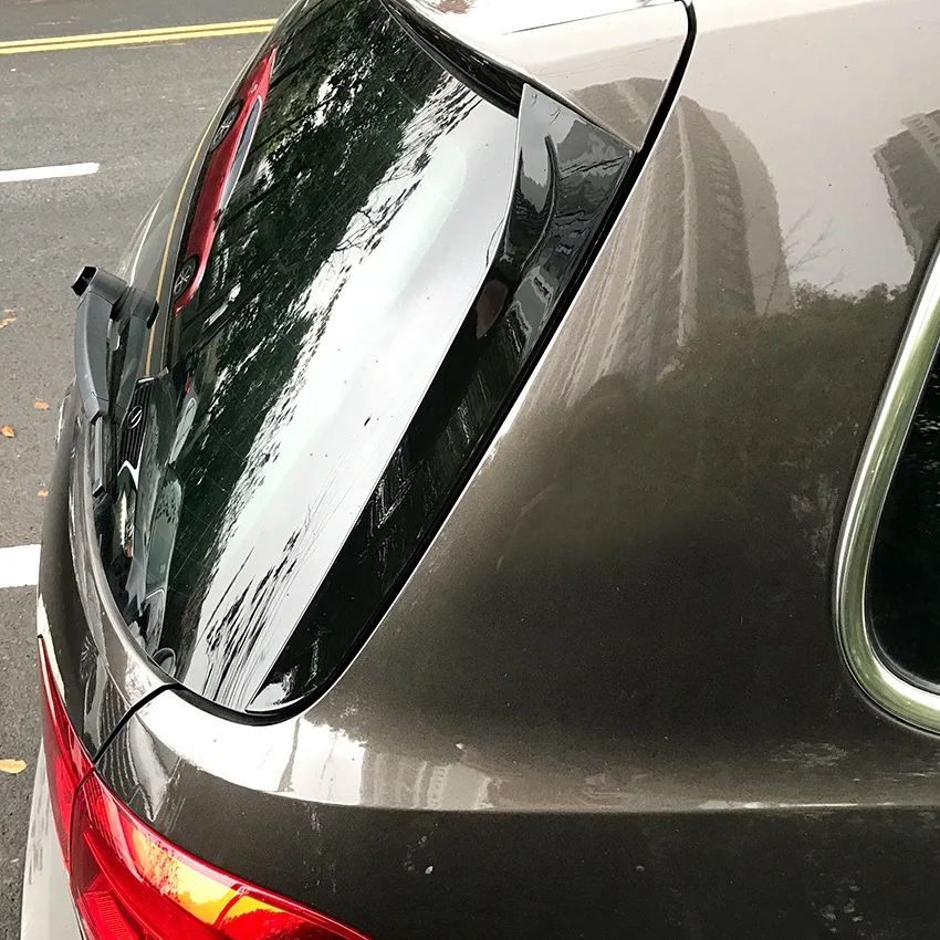 

Rear Side Wing Roof Spoiler Stickers Trim Cover Gloss Black For Magotan Travel Edition Passat B6 B7 2006-2015