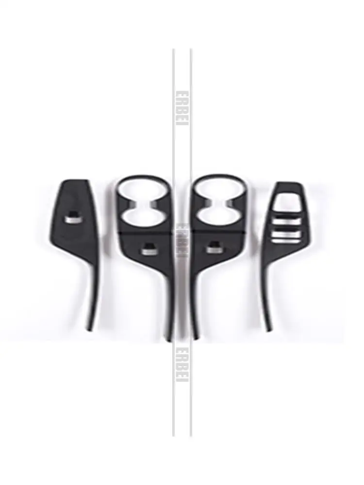 For 2019 2020 2021 Hyundai palisade glass lifter carbon fiber pattern interior decoration sticker anti-scratch protection set
