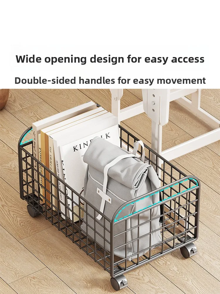 

Mobile Classroom Desk underneath Book Storage Box Student Dormi Bookbag Placement God Tool Metal Material Simple Sle