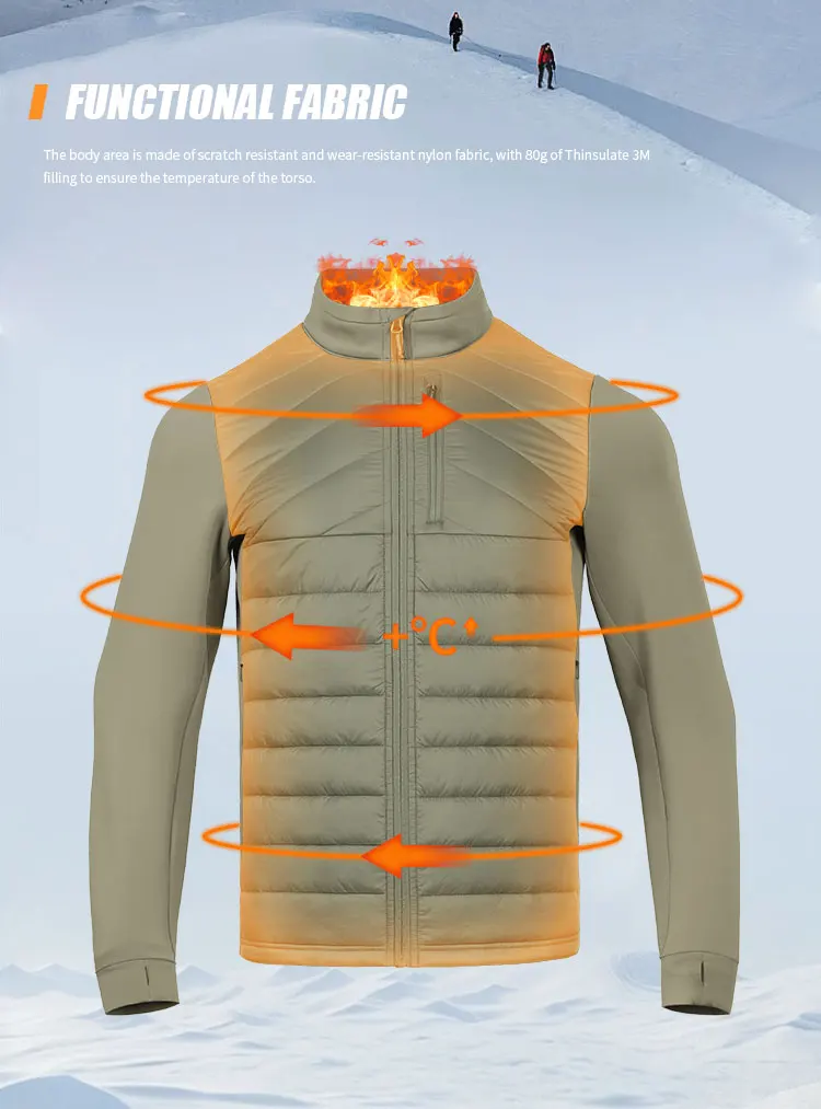 Emersongear Blue Label Snow Panther Mittellagige Thermojacke Wärmemantel Sweatshirt Oberbekleidung Sport Camping Pendler EMB9757 – Detail 5
