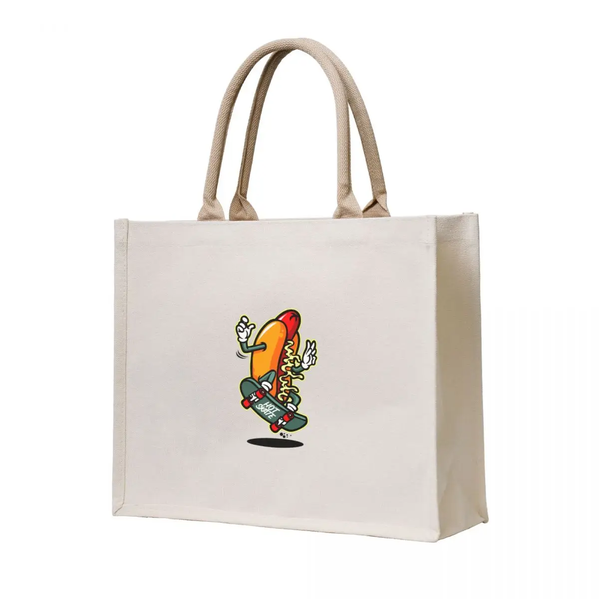 

Skateboarding ,Hot dog STYLE Tote Bag tote bag screen Women's beach bags custom canvas bag custom bags