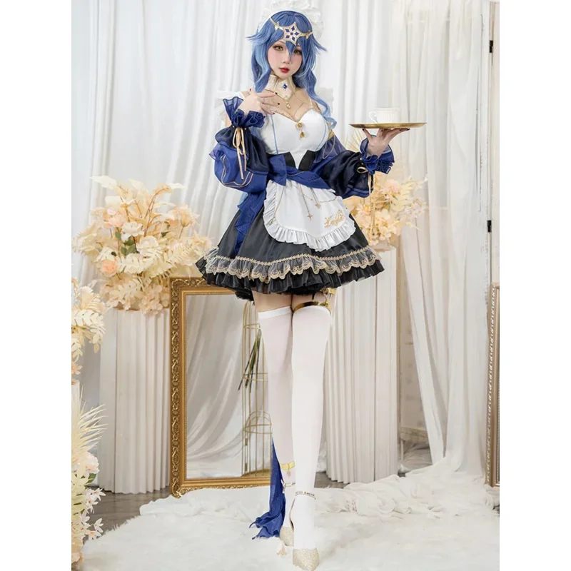 KL2 متوفر في المخزون UWOWO ليلى أزياء الخادمة التأثيرية جينشين إمباكت فانارت كوسبلاي فستان الخادمة الحصري أزياء الهالوين 6 #   مم