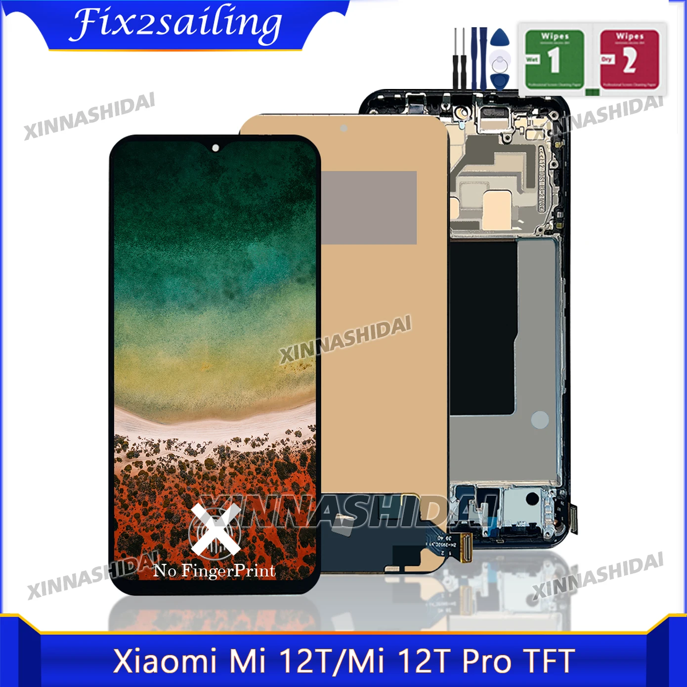 TFT 6.67'' For Xiaomi 12T Pro Display Touch Screen Digitizer Assembly for Xiaomi Mi 12T LCD 22081212UG Display