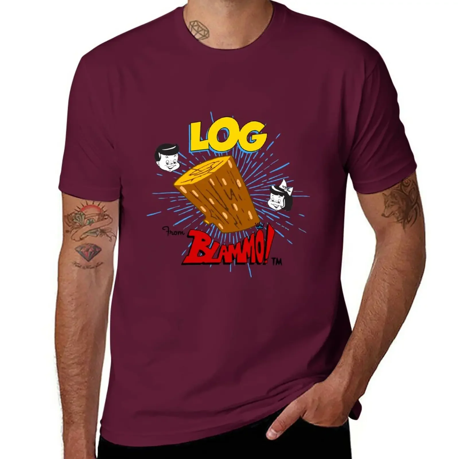 New Arrival summer hot sale2024 Log:Inspired by Ren And Stimpy funny vintage graphic style T-Shirt men clothing oversized tshirt