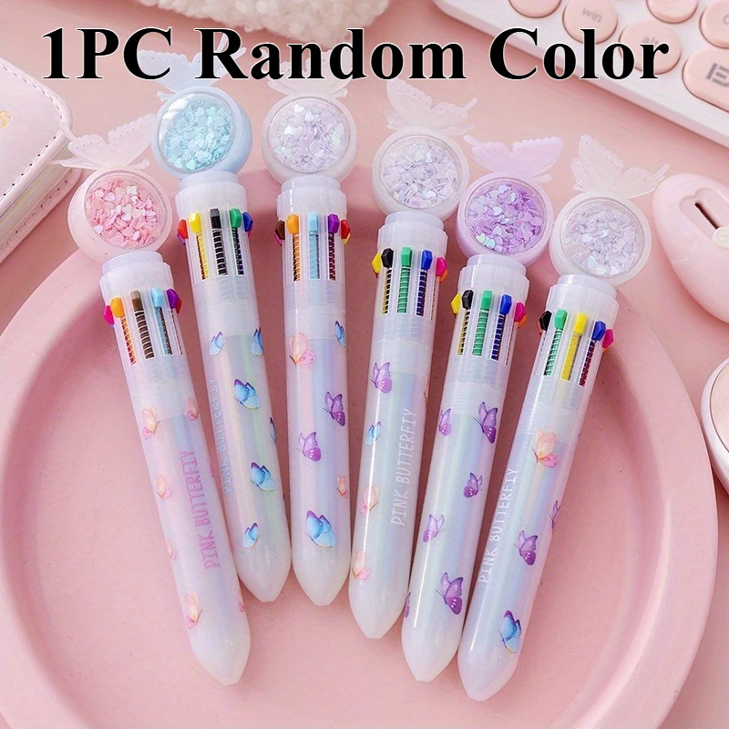 

Разноцветные шариковые ручки, офисные ручки для подписи, канцелярские принадлежности «Снова в школу», канцелярские принадлежности, подходят для рисования и письма