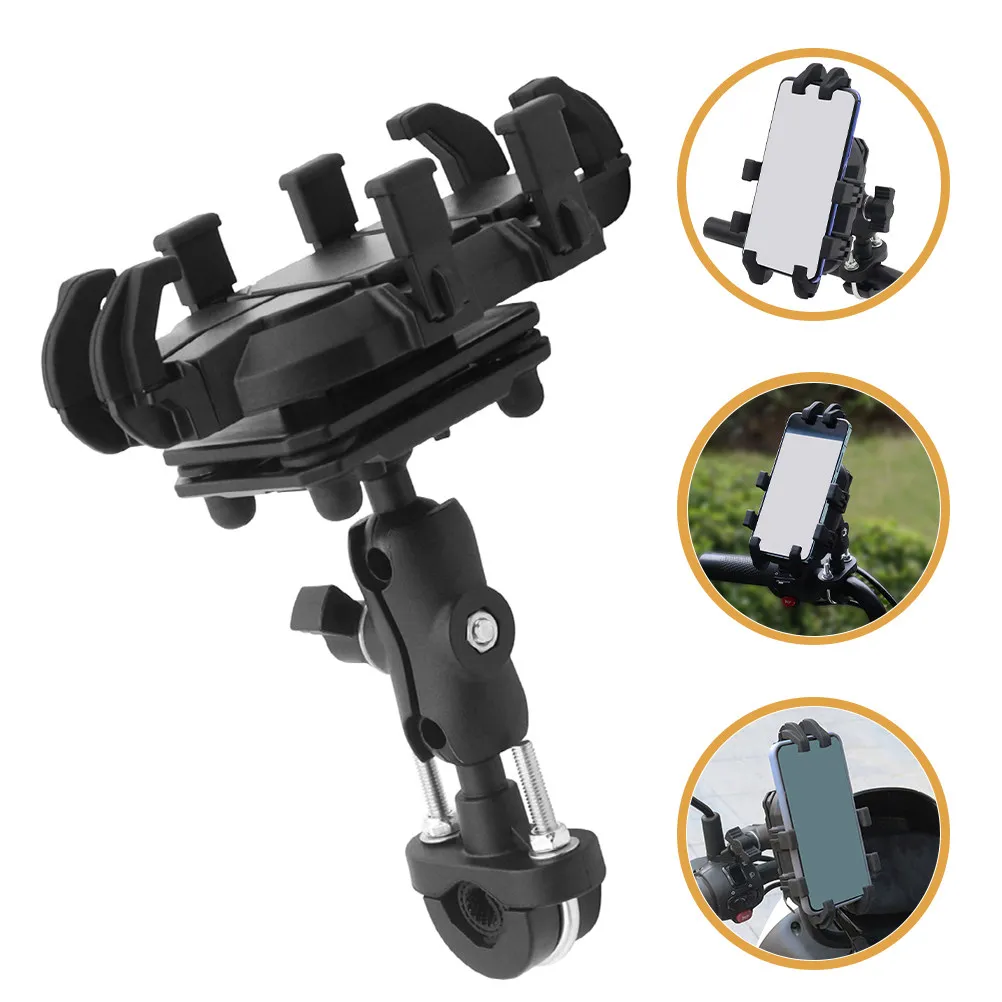 

Long-Lasting Bike Phone Mount Adjustable Angle Shockproof Mobile Stand for Motorcycles Electric Bicycles Cycling Accessories