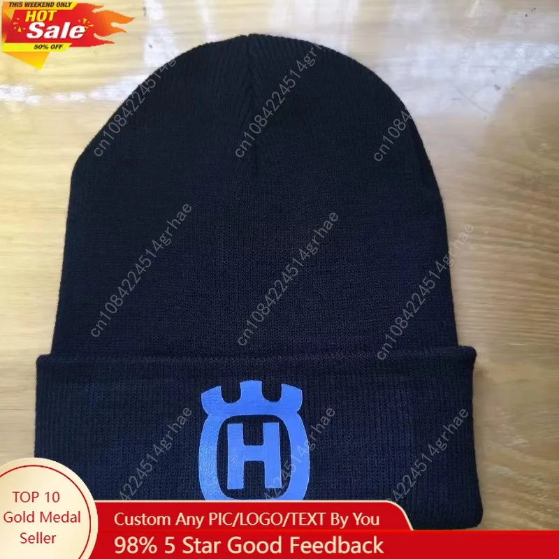 

For Husqvarna Motorcycle Enthusiasts Knitted Hats Windproof Hat For Autumn and Winter Warm Hats Baseball Hat Trendy Cold Hats