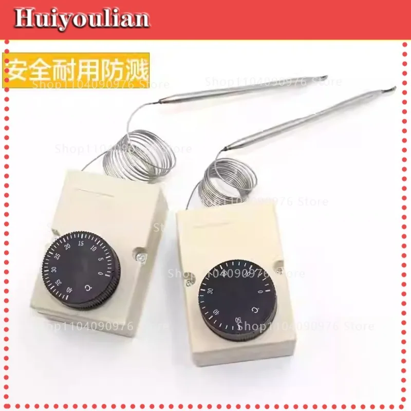 1pcs With Shell Knob Temperature Controller 0-40 0-50 0-60 50-300 Degree Temperature Control Switch, Thermostat