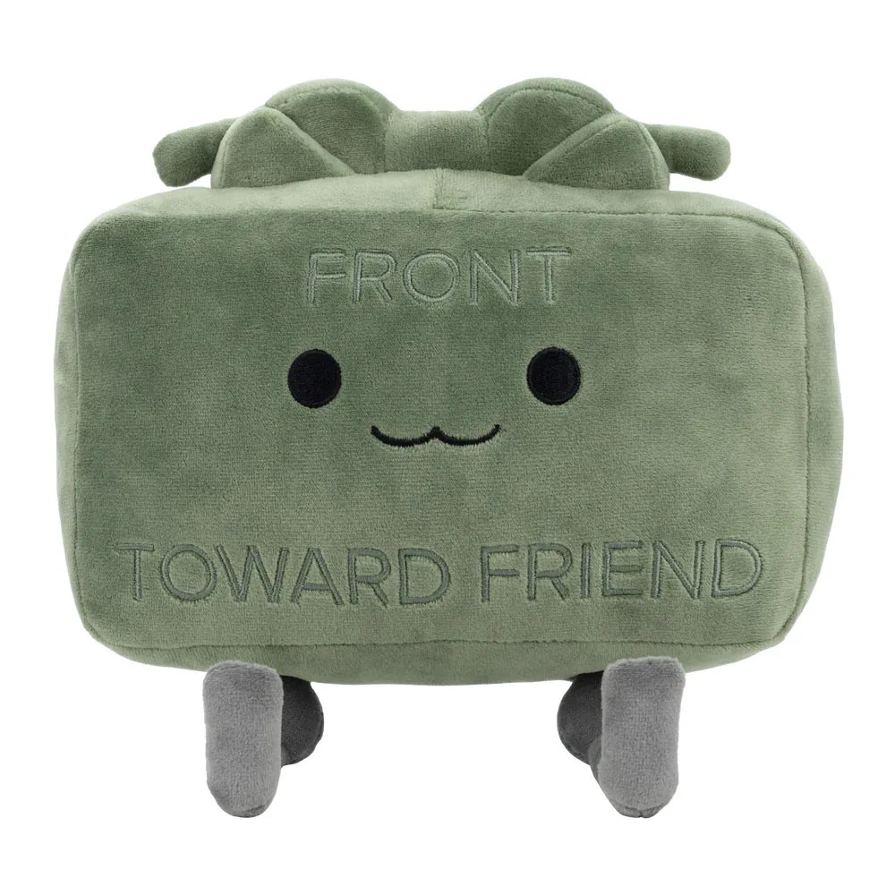 HOT  20CM Clay the Claymore Plush Doll Kawaii Green Square Doll Pillow Accessories Gift Collection Model For Kid Birthday Gifts