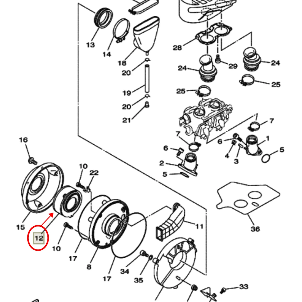 Air Cleaner Element Air Filter For Yamaha XVS650 Drag Star V-Star 650 Classic/ Custom/Midnight/ Silverado Ref.OE 4TR-14451-00-00