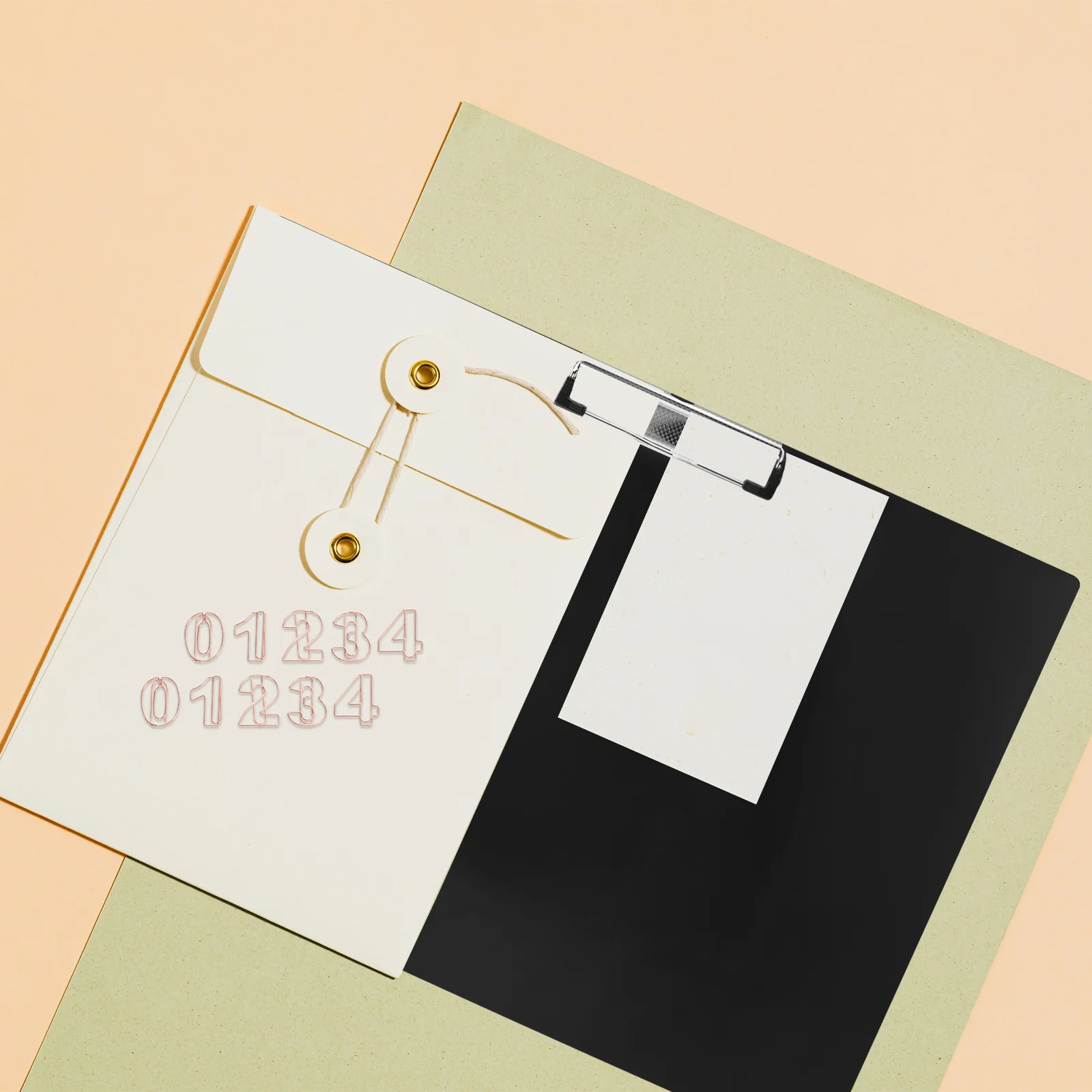 30pcs Number Shaped Metal Paper Clips Mini Decorative Small Paperclips For Office School Home Document Fixing File Organization