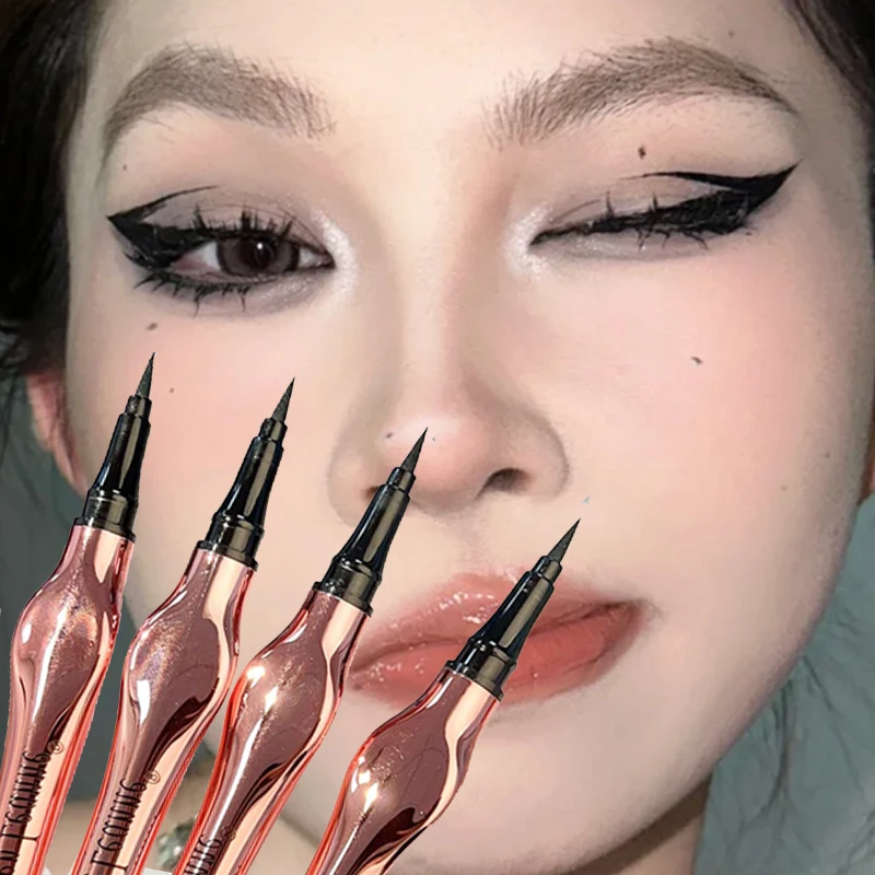 Waterproof Quick Drying Liquid Eyeliner Pencil No Smudging Lasting Lower Eyelashes Pen Smooth Black Eyeliner Korean Eyes Makeup