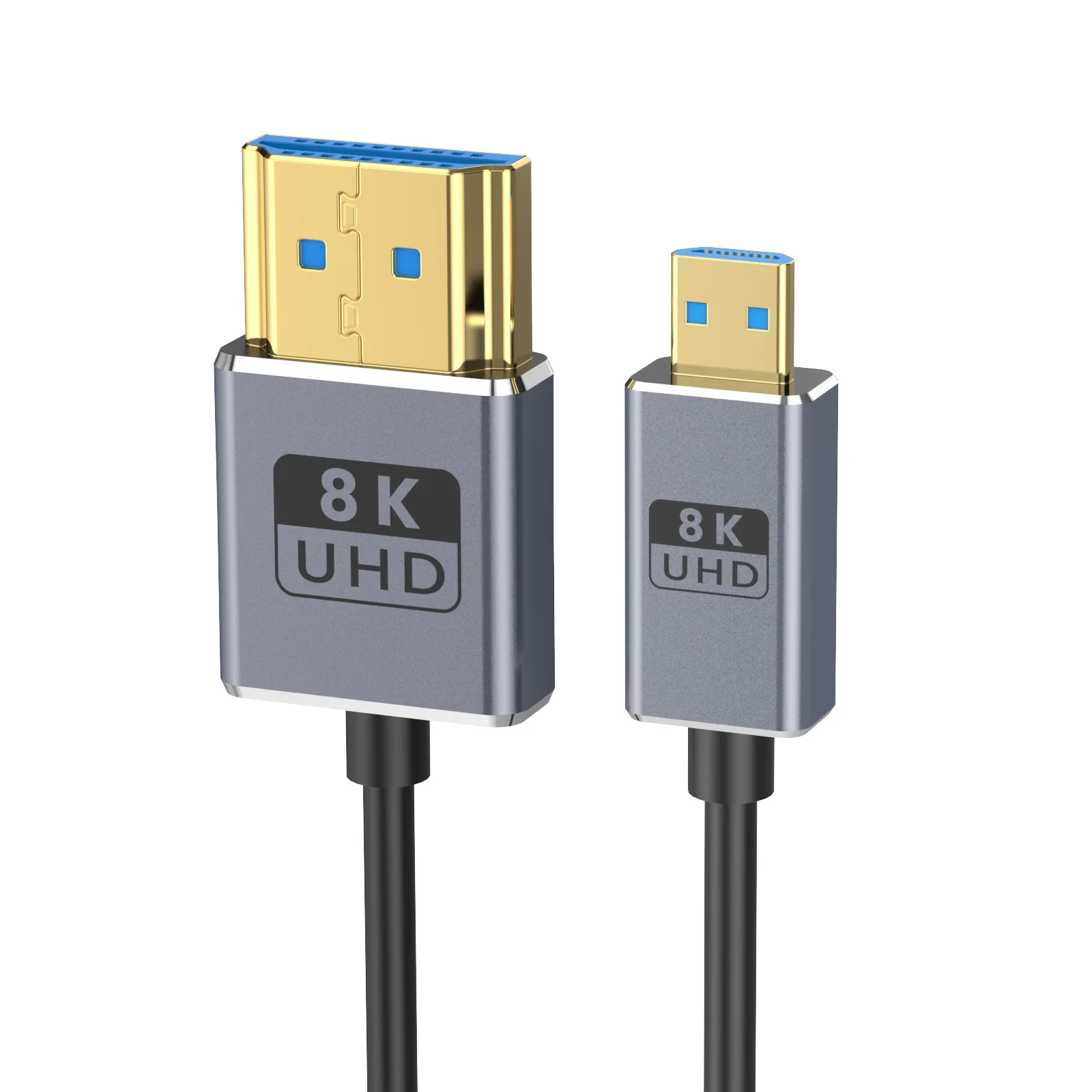 Coaxial hdmi Super Extreme Slim 8K@60Hz Mini HDMI to HDMI--Compatible 2.1 Cable Ultra High Speed 48Gbps Thin HDMI Cord Φ2.5mm,4K