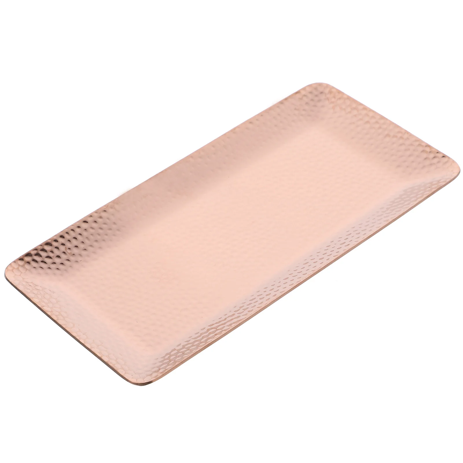 

Stainless Steel Storage Tray Rectangular Jewelry Holder Towel Dessert Dish Multifunctional Serving Plate Home Organizer