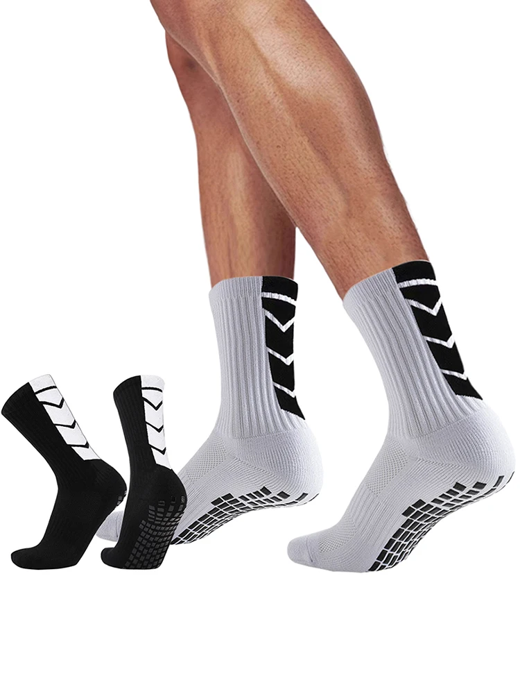 AliExpress NONE Unisex Non-Slip Grip Socks Men Women Baseball Soccer Cycling Running Hiking Tennis Professional Athletic Socks