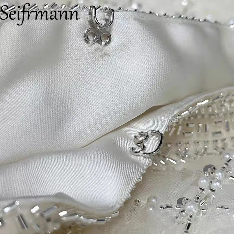 Seifrmann Einfarbiges weißes ärmelloses Westenkleid + langärmelige Rundhalsjacke zum Pendeln, Damenmode-Anzug