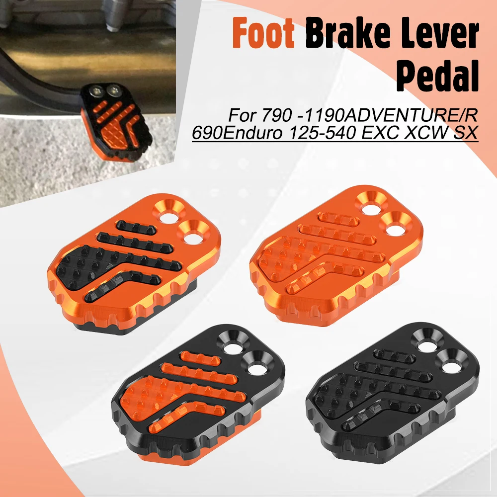 

For 790 990 950 1050 1090 1190 ADVENTURE/R 690 Enduro EXC XC Foot Brake Pedal Extender Tips Stand Step Plate Extension Pad