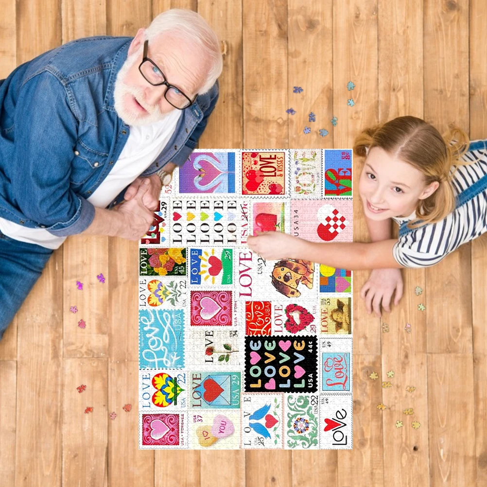 أحجية الصور المقطوعة، طوابع الحب، أحجية الصور المقطوعة، لعبة ألغاز تمرين الدماغ للزوجين، طوابع الحب، أحجية الصور المقطوعة