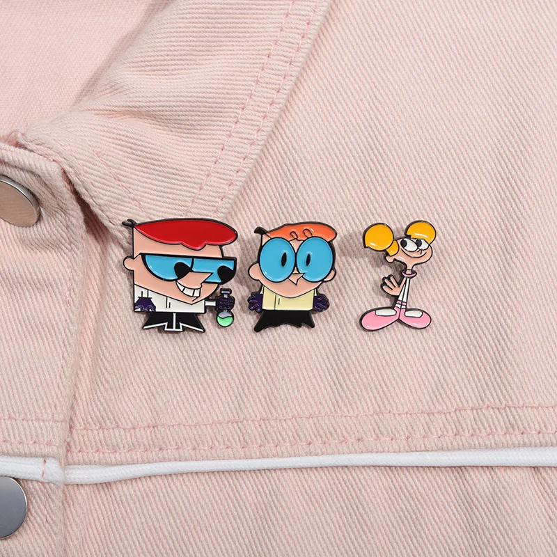 2-7Pcs Cute Anime Brooch Shield Pink Sword Snowman Cloud Book Umbrella Girl TV Moth Puppet Dogs Cartoon Badge Punk Pins Jewelry