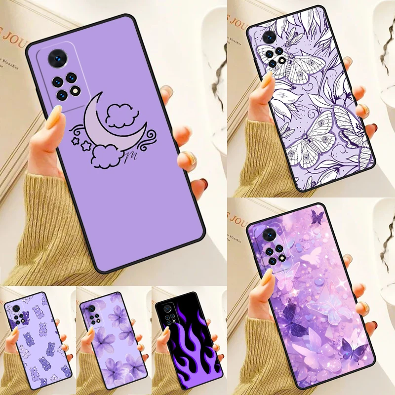 

Красивый фиолетовый чехол для Samsung Galaxy S24 Plus S23 S20 S21FE Lite S22 Ultra Note 20 S8 S9 S10, чехол для телефона