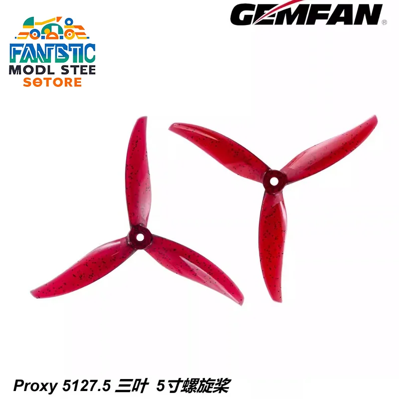 Gemfan Qianfeng Proxy 5127.5 Three Leaf 5-inch Propeller FPV Crossover Machine PC Blade 2207 Motor