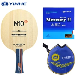 Yinhe Table Tennis Blade For Beginners DIY N10s Offensive 5 Wood Training Ping Pong Racket Blade With Table Tennis Rubber Sheet