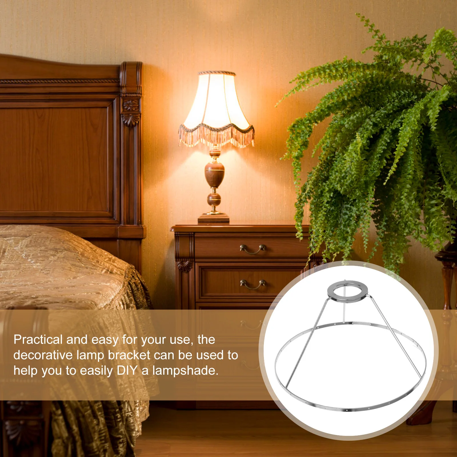 24pcs Frame With Shell Design Holes For Diy Pendant Lamp Table Light Chandelier Lighting Fixture Cage Kit Harp