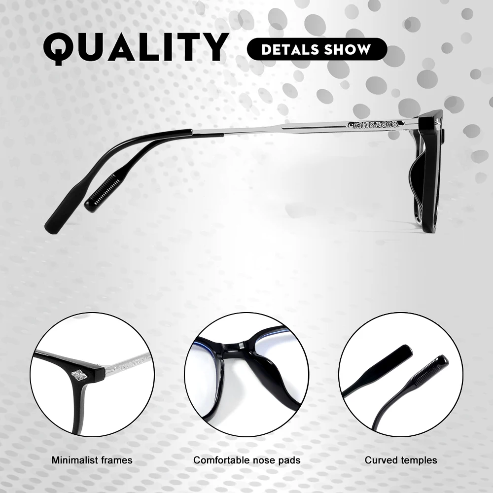 CRIXALIS Photochrome klassische Vintage-Sonnenbrille für Damen und Herren, Metallrahmen-Design, Sonnenschein-Laufbrille, UV400-Schirm – Detail 4