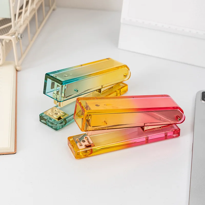 Large Transparent Stapler Office Binding Supplies Transparent Acrylic Office Stapler Binding Supplies