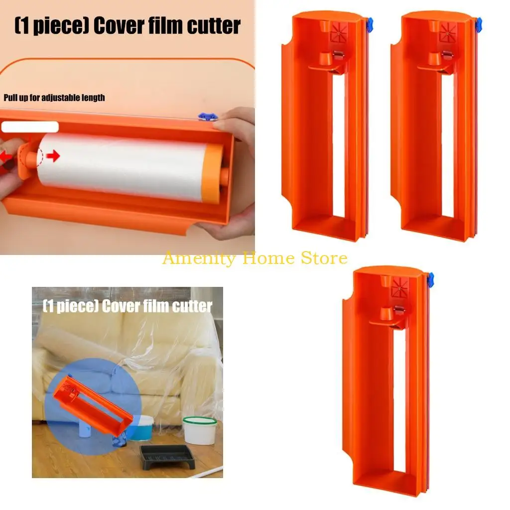

F26C Efficient Masking Roll Cutter Tool With Ergonomic Handle Quick Cutting Film Dispenser For Quick And Clean Cutting On Job
