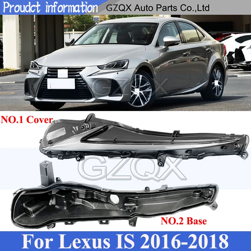 

GZQX Daytime Running Light Base Cover For Lexus IS 2016-2018 Headlight Back House Rear Shell Headlight Cover Replacement