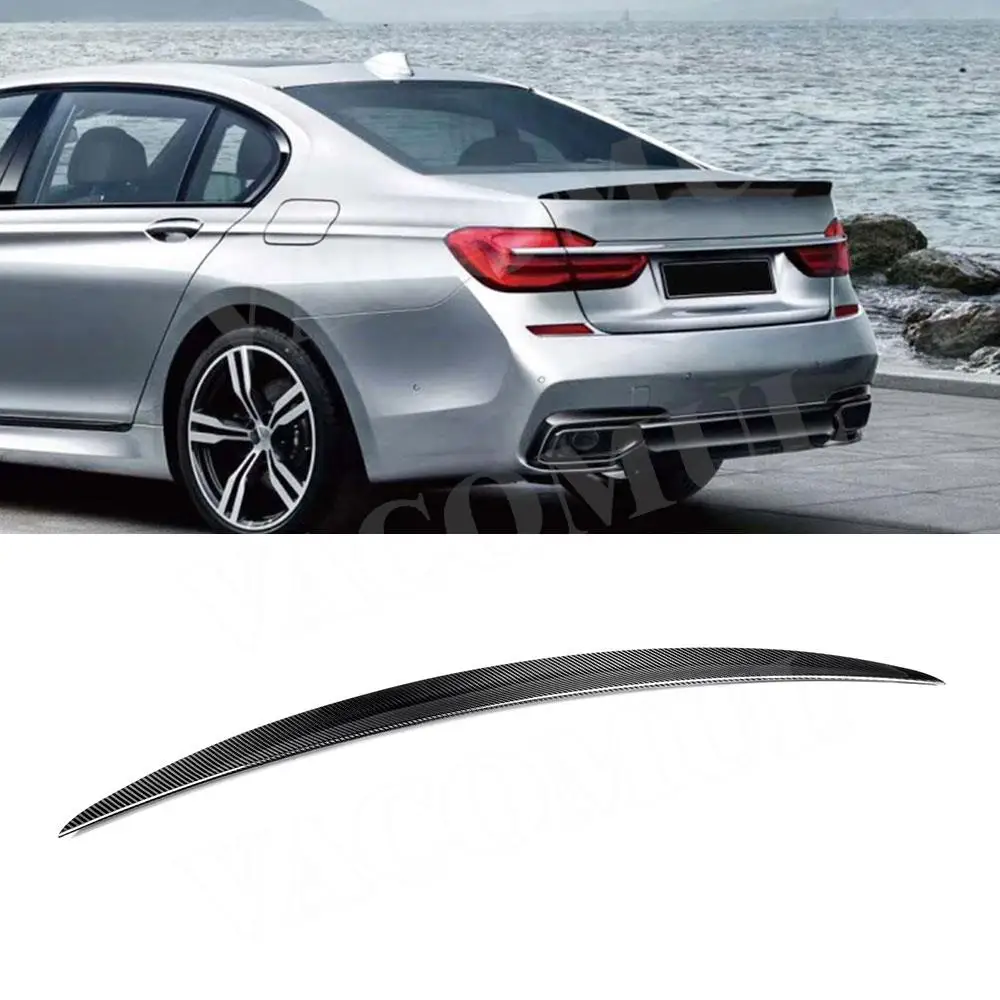 VACOMUL Dry Carbon Rear Boot Spoiler For BMW 7 Series G11 G12 730i 740i 750i Sedan 2012-2021 Rear Trunk Spoiler Lid Wing