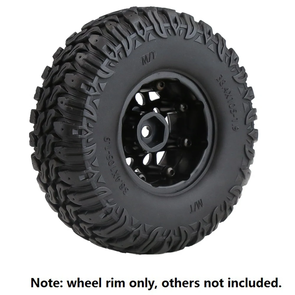 A49K-4PCS Plastic Beadlock 1.9 Wheel Hub Rim For 1/10 RC Crawler Axial SCX10 90046 AXI03007 Traxxas TRX4 RC4WD D90