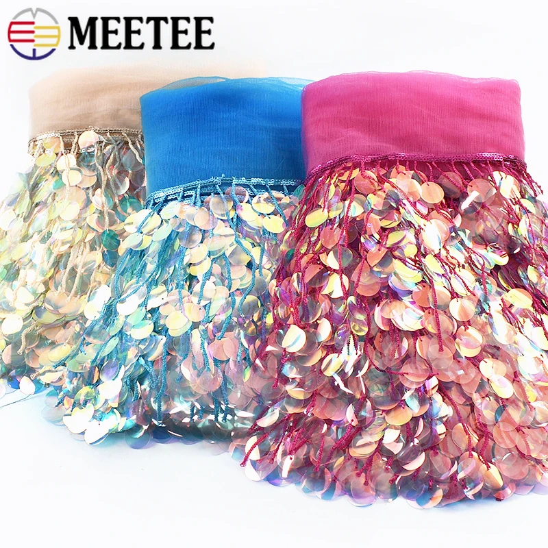 

5/9/18Yards 17cm Beaded Sequins Tassels Fringe Lace Trim Clothes Dresses Decorative Trimmings Crafts Fringes Sewing Accessories