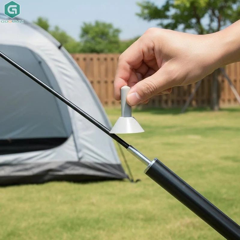 4/8/16PCS Hiking Tent Pole Weatherproof  Outdoor Tent Pole Protector Anti Thunder Cap Weather Resistant for Camping Adventures