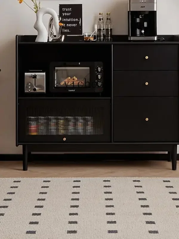 l2 all solid wood dining side cabinet living room storage kitchen cabinet household storage cabinet