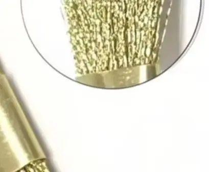 

Dental Bur Cleaning Brass Wire Brush Nail Drill Bits Cleaning Brush Copper Wire Brushes Files Stand Cleaning Tool Gold Dentisty