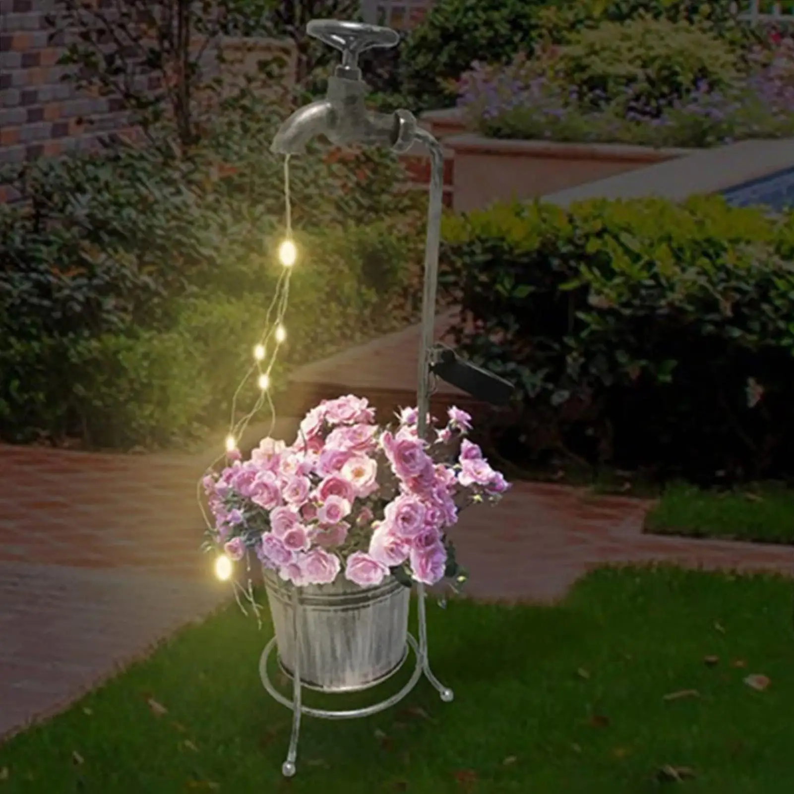 Solar Watering Can Decorative Flexible Retro Small Lanterns Landscape Lights Garden Decor For Garden Yard Farm Pathway Patio