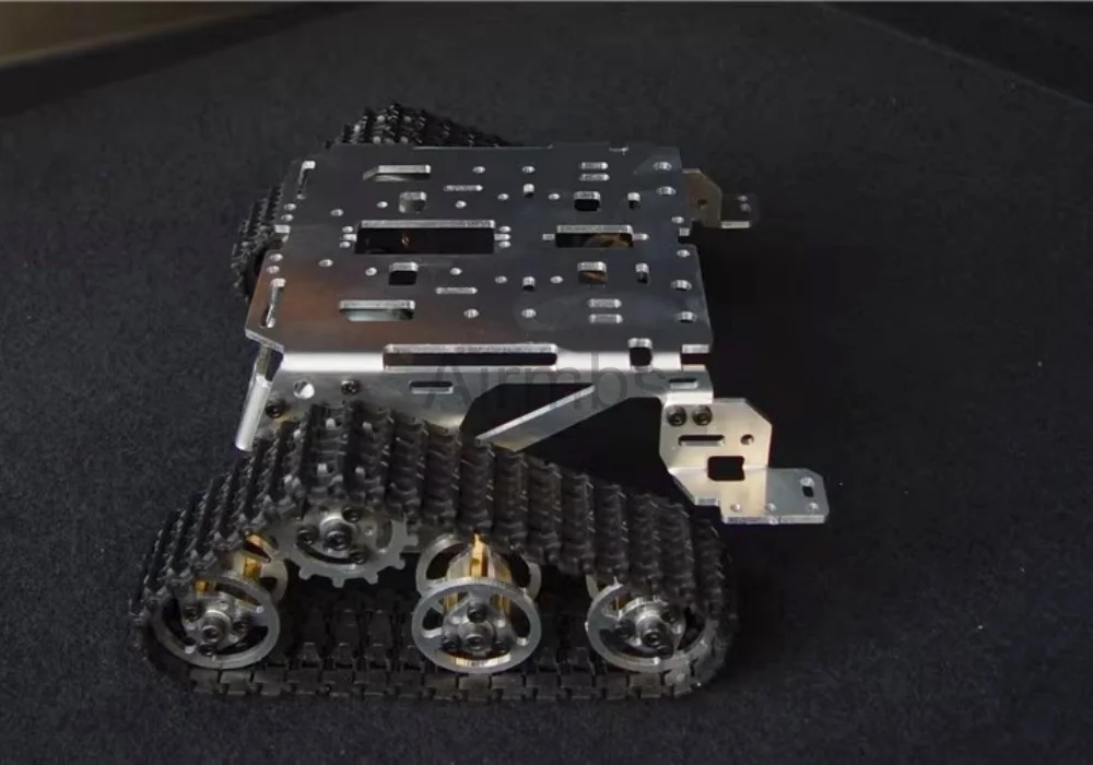 2WD Tank Chassis with DC Motor, Tracked Chassis, Intelligent Small Car, Tracked Vehicle, Tile Power Chassis, Robot Chassis
