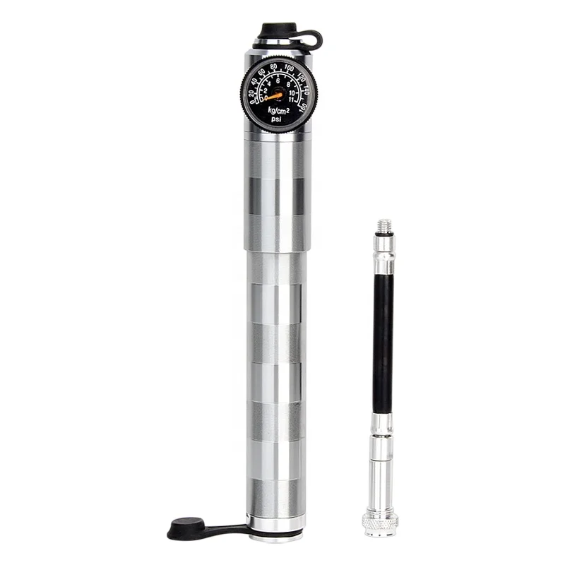 

STLF Portable Bicycle Mini Hand Pump With Pressure Gauge High Quality 160PSI Tire Ball Inflator Bicycle Hand Pump Cycling Air Pu