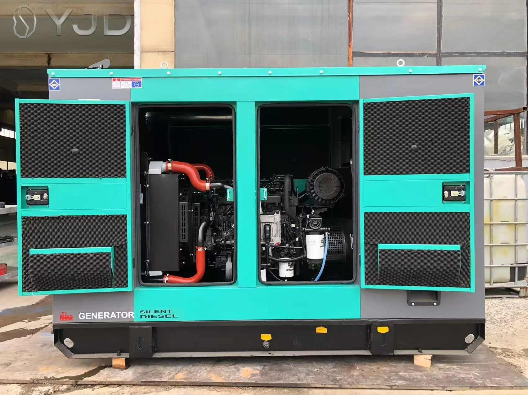 Weich-ai WP4.1D105E310 105KW 130KVA High-Speed Diesel Silent Canopy Type Generator Auto Start ATS Brushless Alternator Mobile