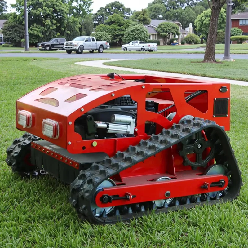 

【Best-selling】Remote Control Lawn Mower Crawler All Terrain Mowing Machine Tracked Radio Controlled Grass Cutter Robotic Mower