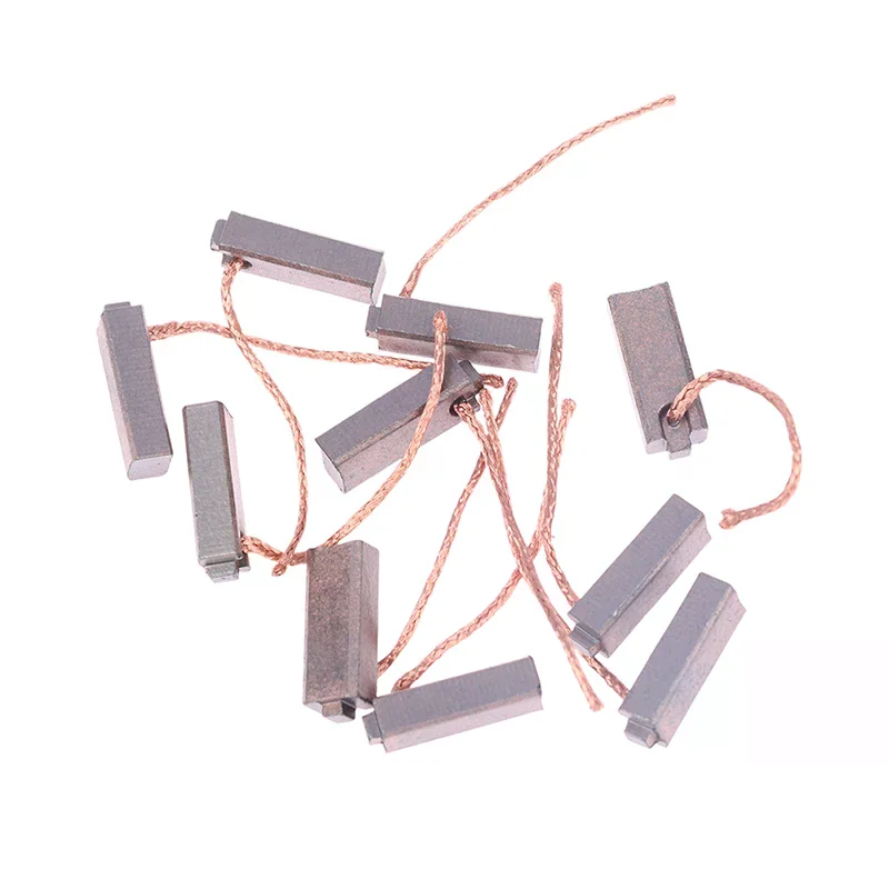 

10pcs 5*7*19mm Electric Generator Carbon Brushes Car Alternator Power Tools Car Regulator Low Copper