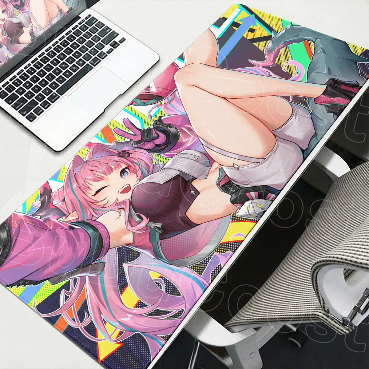 Game Arknights Endfield Rubber Mouse Mat Laptop Anti-slip Office Desk Pad with Lockedge 400x900mm Yvonne Gamer Keyboard Mausepad