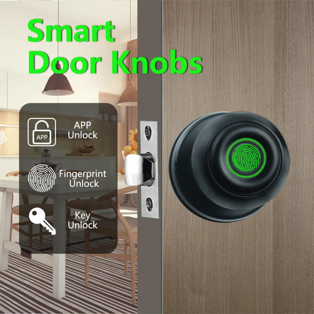 

Z50 Fingerprint Door Knob,Biometric Smart Lock with APP Remote Control for Bedroom,Office,Apartment,Hotel,Cloakroom