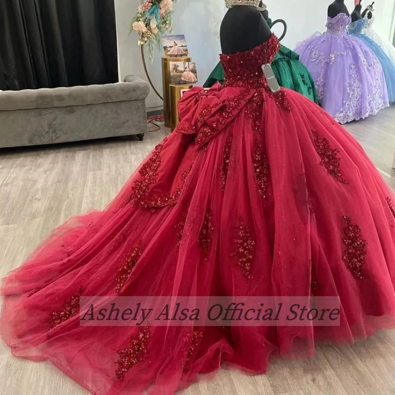 Vestidos de quinceañera de color rojo oscuro hechos a medida, vestido de baile con apliques de encaje, vestido dulce 16, ropa para fiesta de graduación, 15 vestidos de xv para niñas